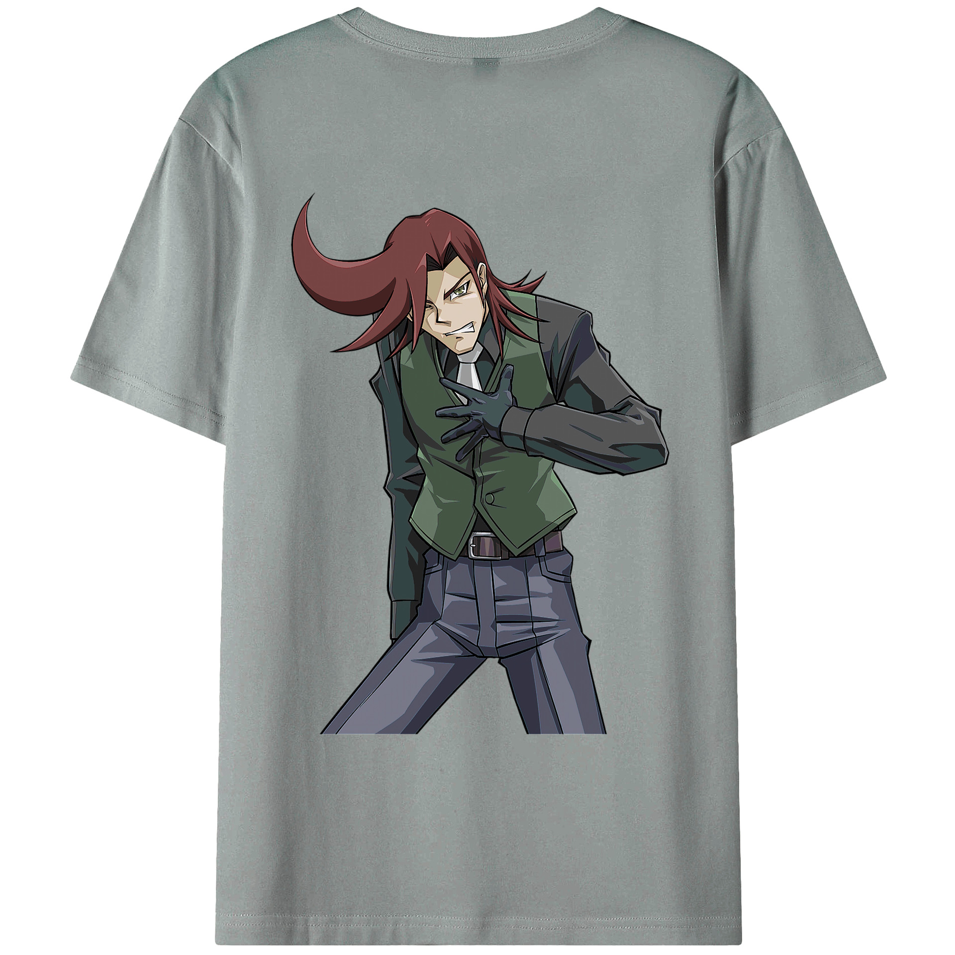 （画像用） 遊☆戯☆王 Yu-Gi-Oh! 綿100％ メンズ半袖Tシャツ（バックプリント） 通気性